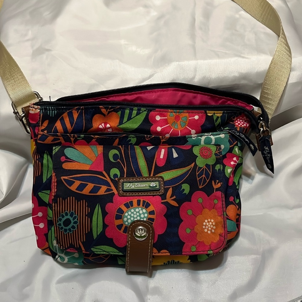 LILY BLOOM Floral cross body Bag -vibrant colors